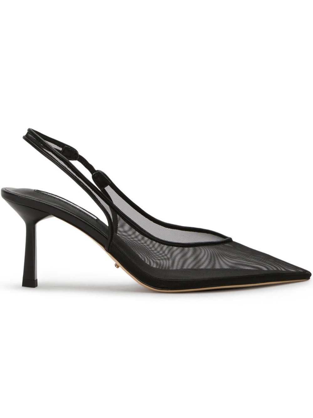 TONY BIANCO BREEZE HEEL IN BLACK NYLON | SLIGHTLY USED